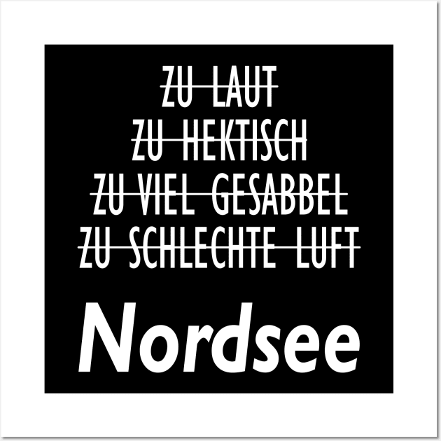 Nodsee Fan North Sea Air Babble Coast North German Wall Art by WoollyWonder